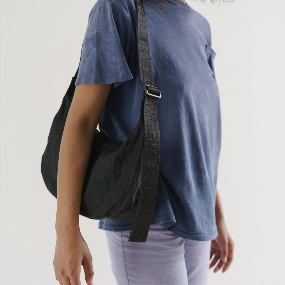 Baggu black crescent bag